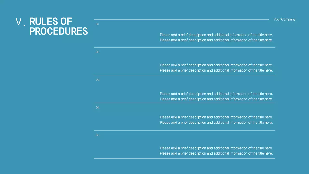 Presentasi Panduan Konferensi Blue Modern