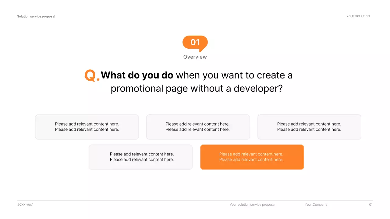 Apresentação da proposta de serviço Blue Modern