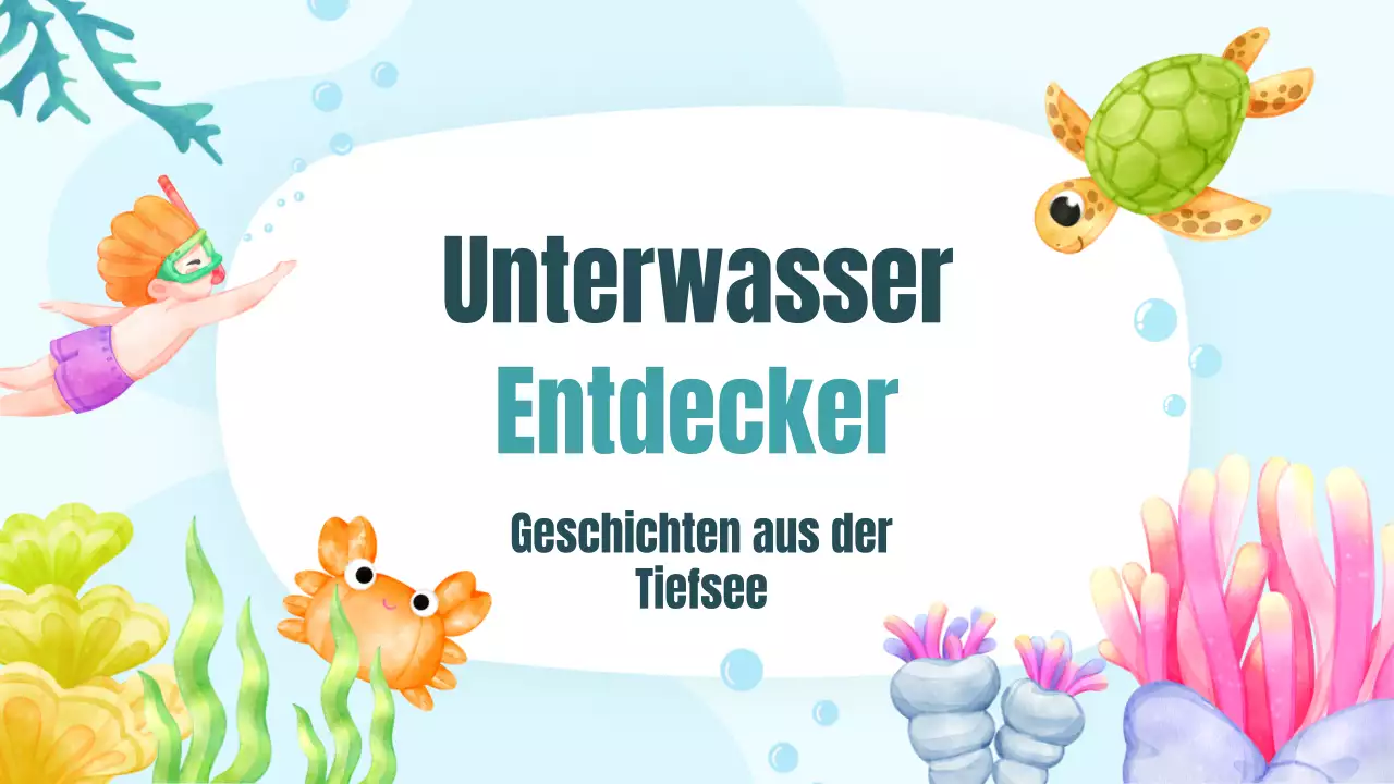 Eine farbenfrohe und niedlich illustrierte Meeresgeschichte für die Lesestunde