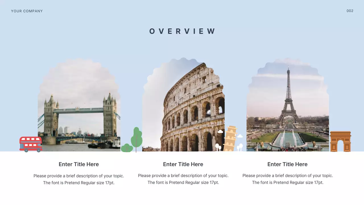 Blue Minimal Travel Planner Presentation