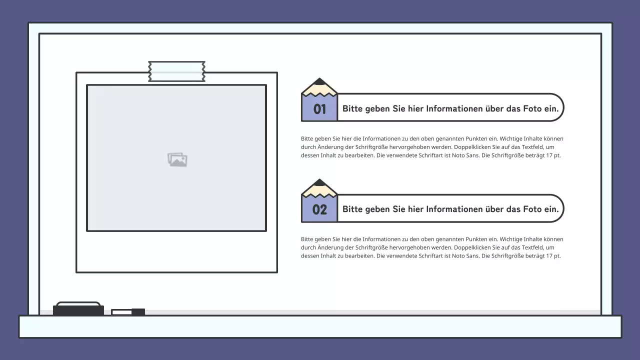 Buntes pädagogisches Kreidetafel-Präsentationskit