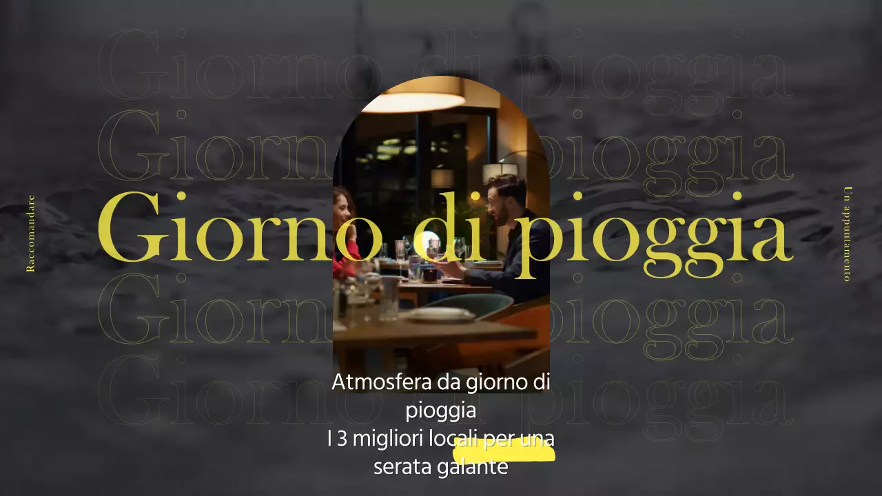 Idee per un giorno di pioggia in bianco e nero e in giallo