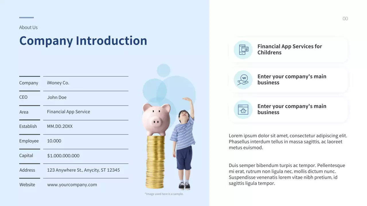 Blue Modern Financial Promotion Presentation