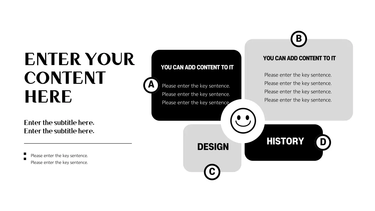 Black Minimal Content Layout Infographic