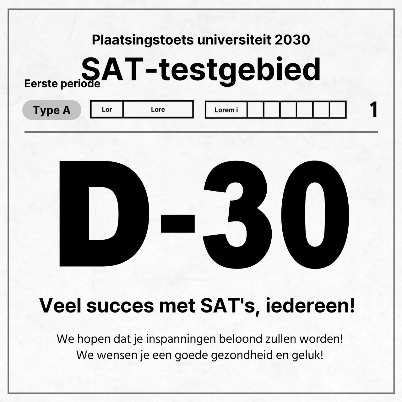 Juichen voor de SAT's