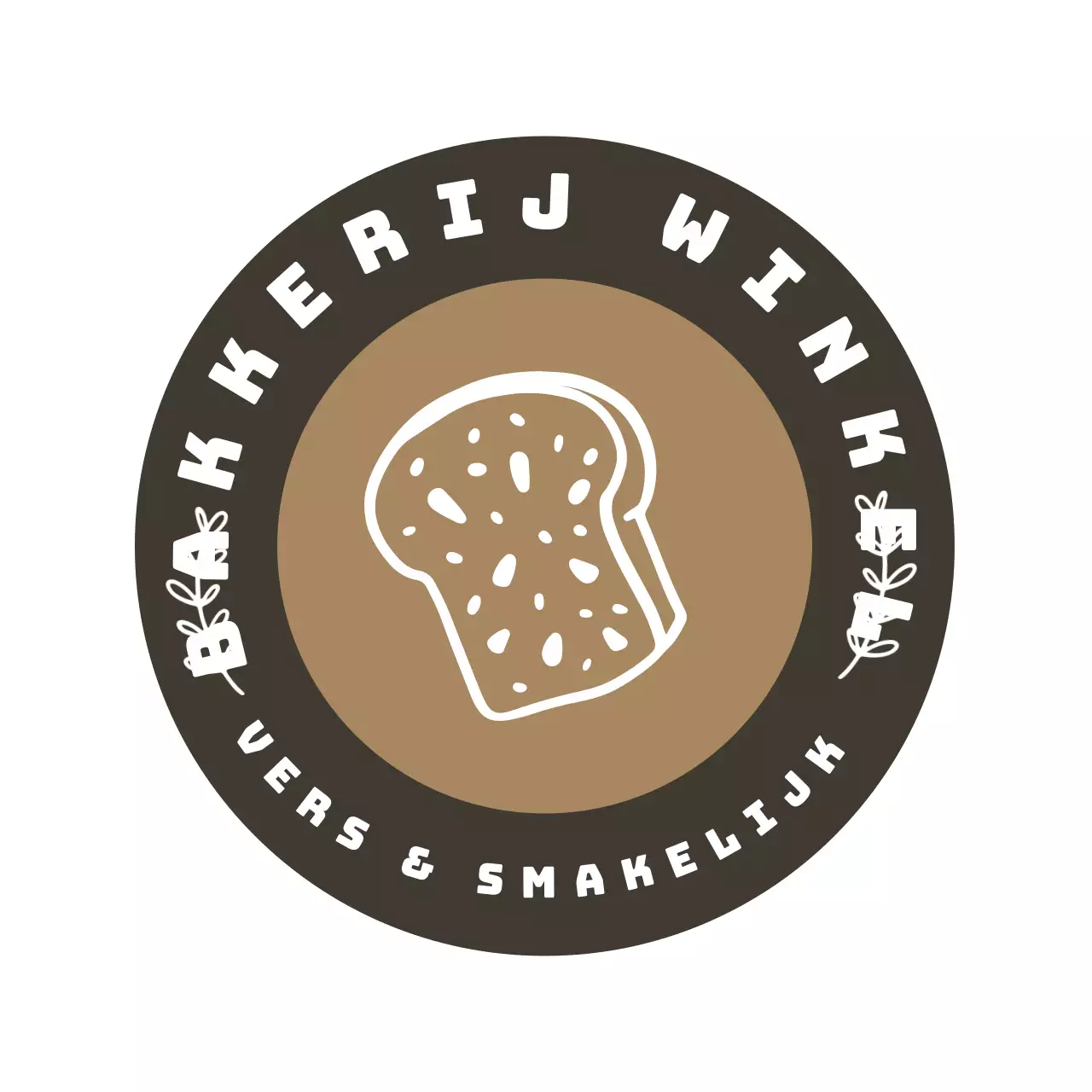 Bruin Schattig Brood Illustratie Bakkerij Onderzetter