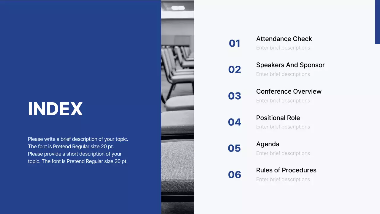 Bài thuyết trình hướng dẫn Hội nghị chuyên nghiệp Blue