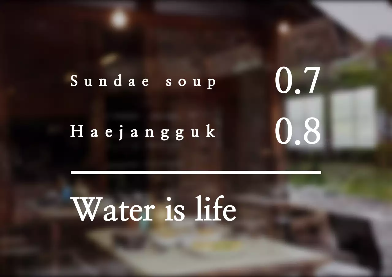 Papan nama menu utama tekstual bergaya sederhana