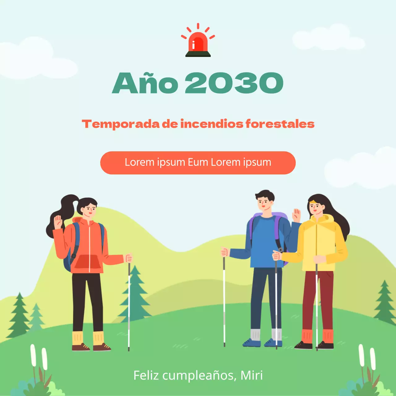 Detalles de la vigilancia de incendios forestales de Greenton