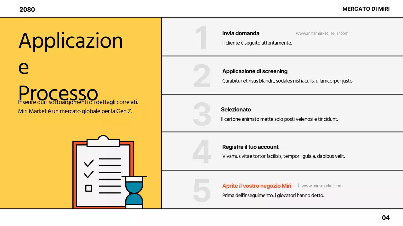 Guida alla creazione di un mercato colorato