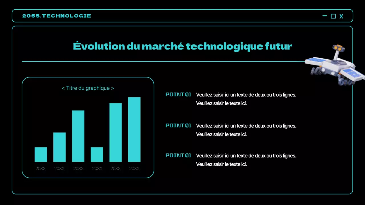 Des accents néon noirs et bleus pour anticiper les futures tendances technologiques