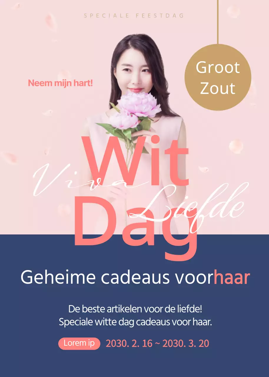 Witte dag uitverkoop in Epcot Point Colours (Event Popup)