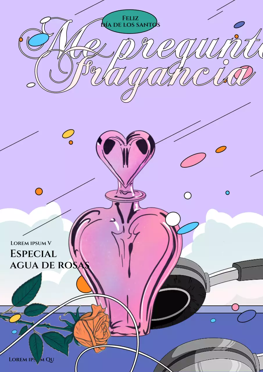 Fragancia de día para adultos de color púrpura y estilo pop urbano