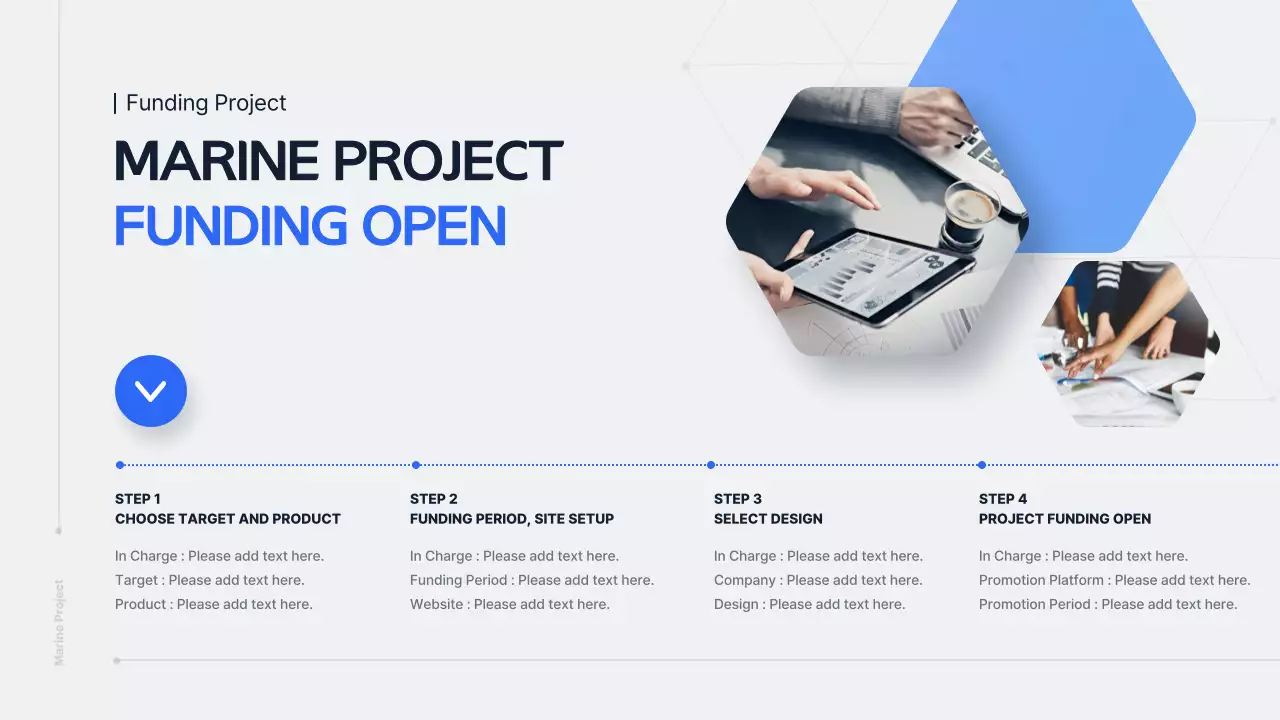 Presentasi Laut Modern Biru