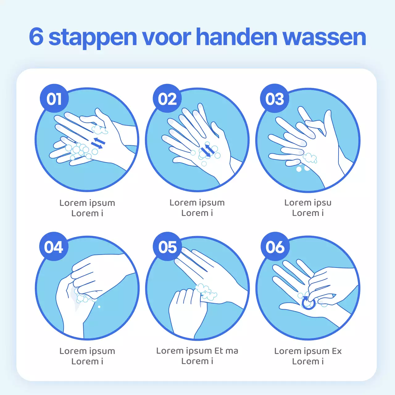 Handen wassen