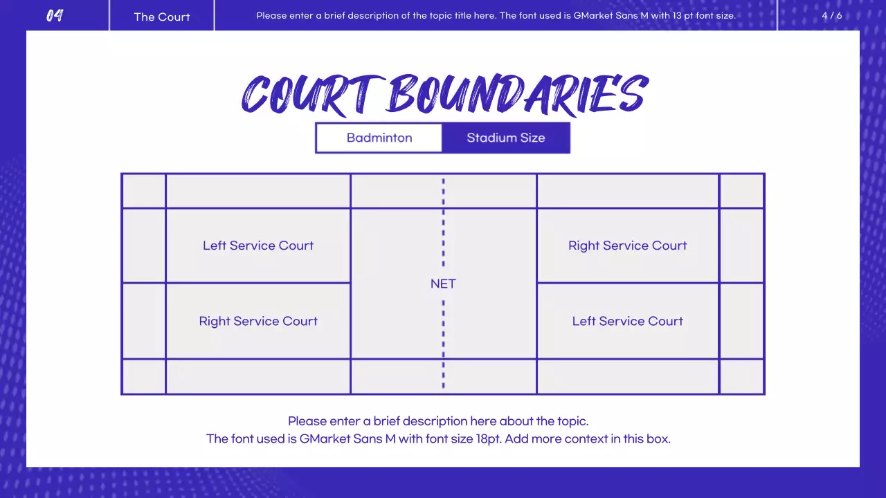 Blue Modern Badminton Class Presentation