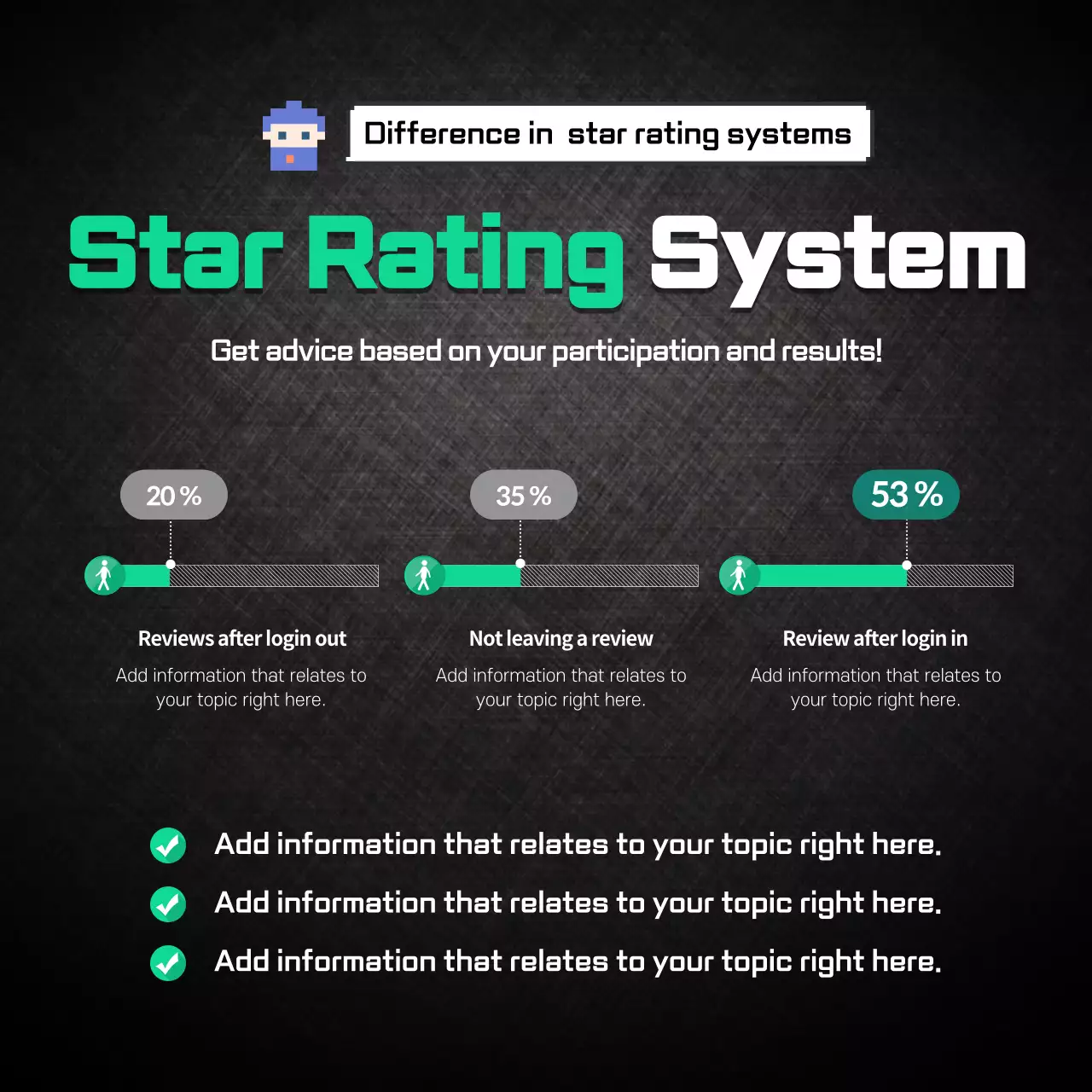 Black Modern Ratings Promotion Instagram Carousel