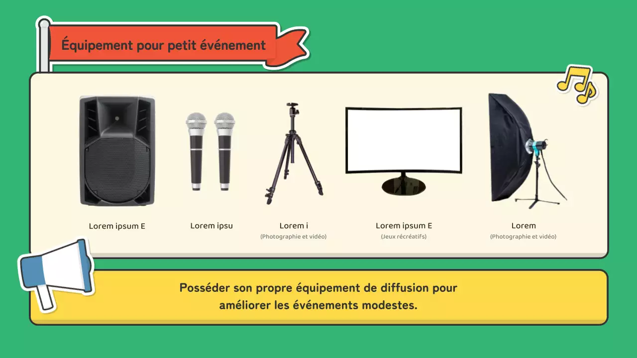 Un portfolio pour les animateurs dans l'industrie du spectacle avec un joli concept d'autocollant rouge et vert.