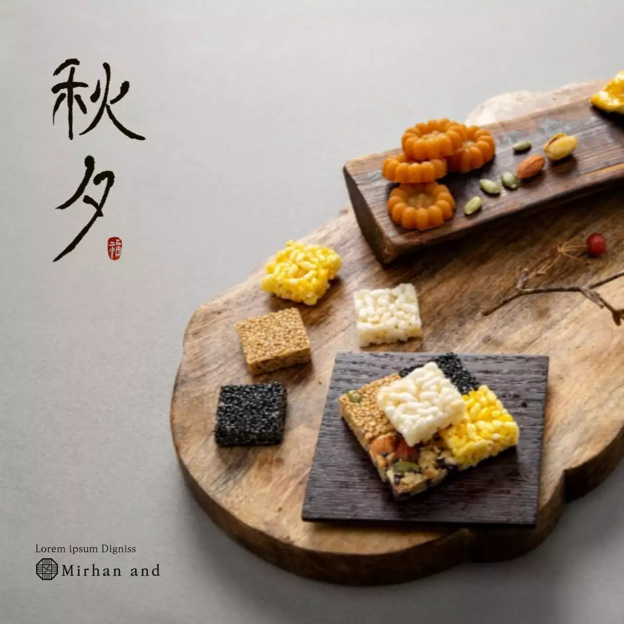 Biểu ngữ thực đơn đồ ăn nhẹ truyền thống màu be