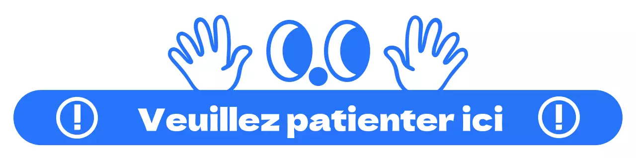 Design simple avec des illustrations bleues et blanches de l'œil et de la main pour des instructions détaillées.