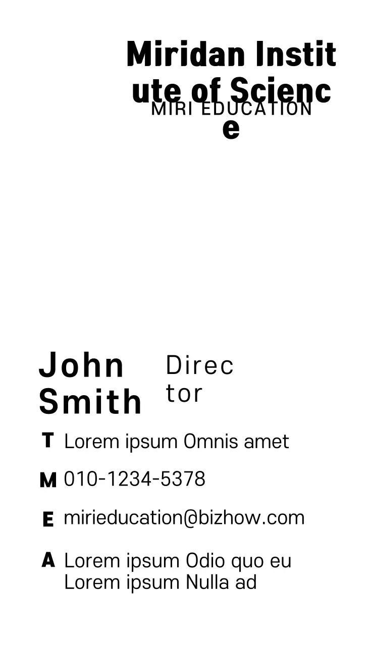 Kartu Nama Iklan Pendidikan Modern Kuning