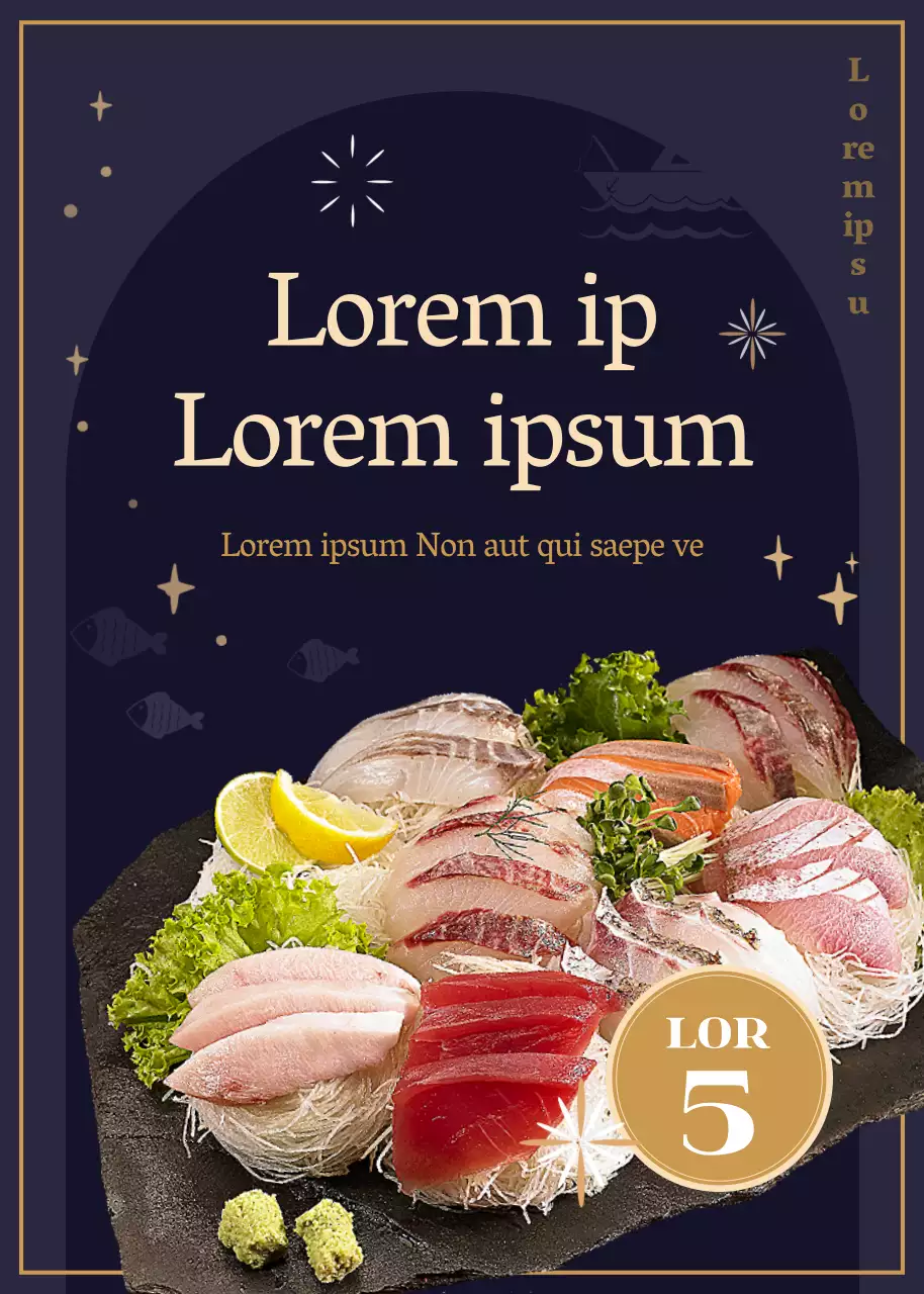 Meeresfrüchte-Spezialitäten der Marine