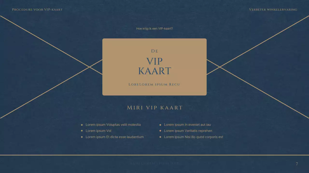 Een luxueuze VIP-club van een warenhuis in rood en marineblauw