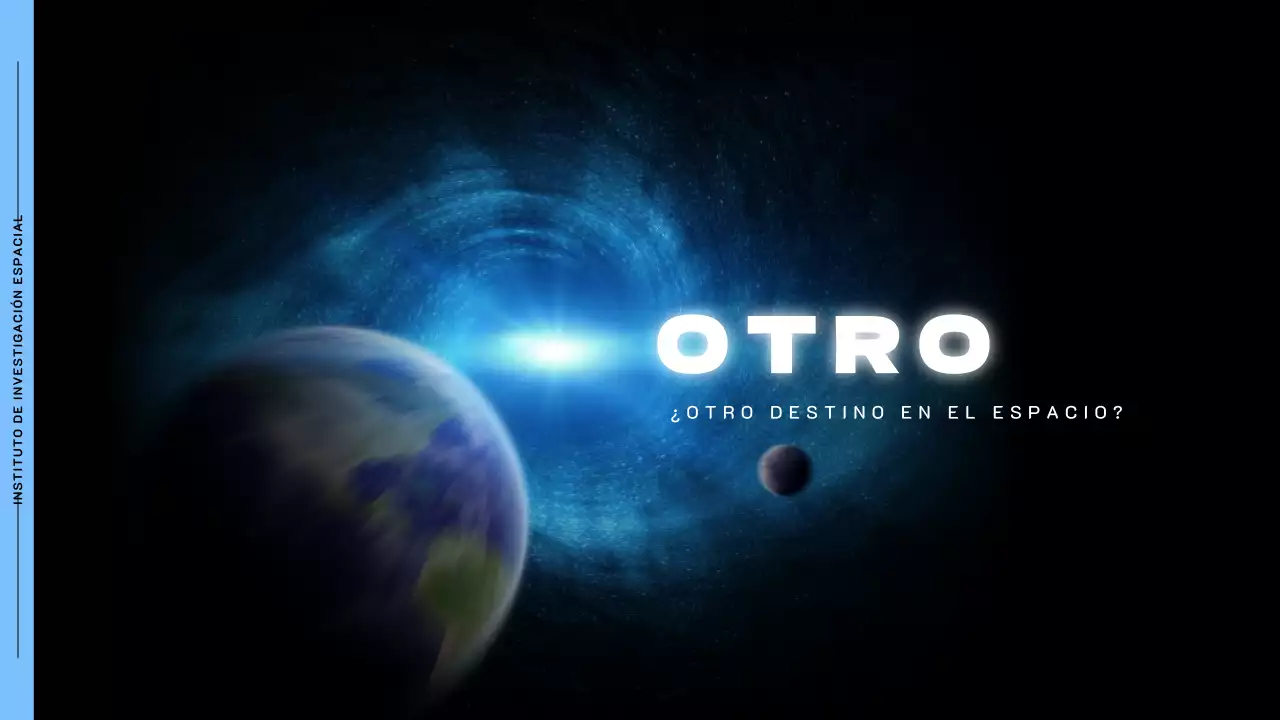 Tema espacial con fotos del espacio sobre fondo negro