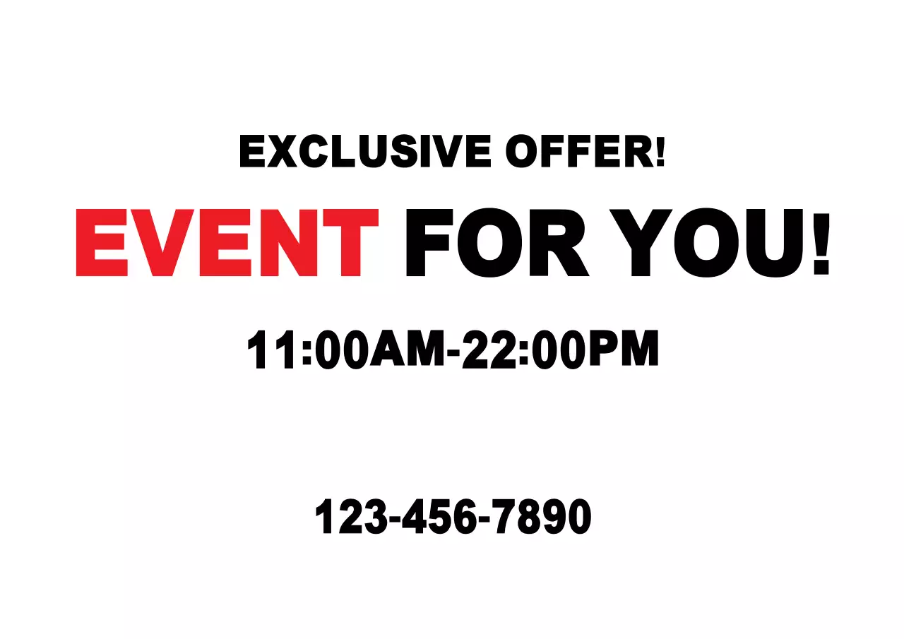 Red Bold Event Promotion Poster