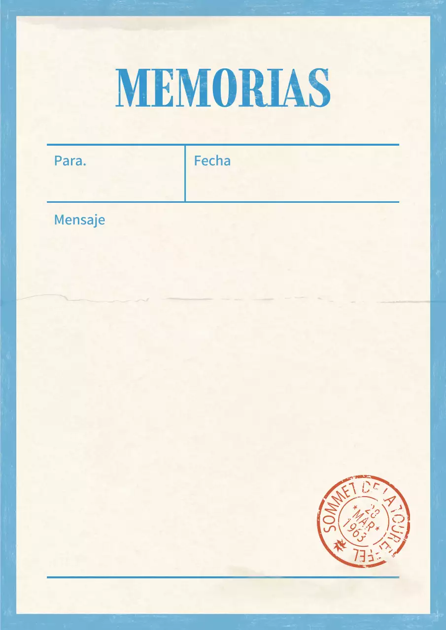 Bloc de notas vintage azul claro paquete de diseño de concepto