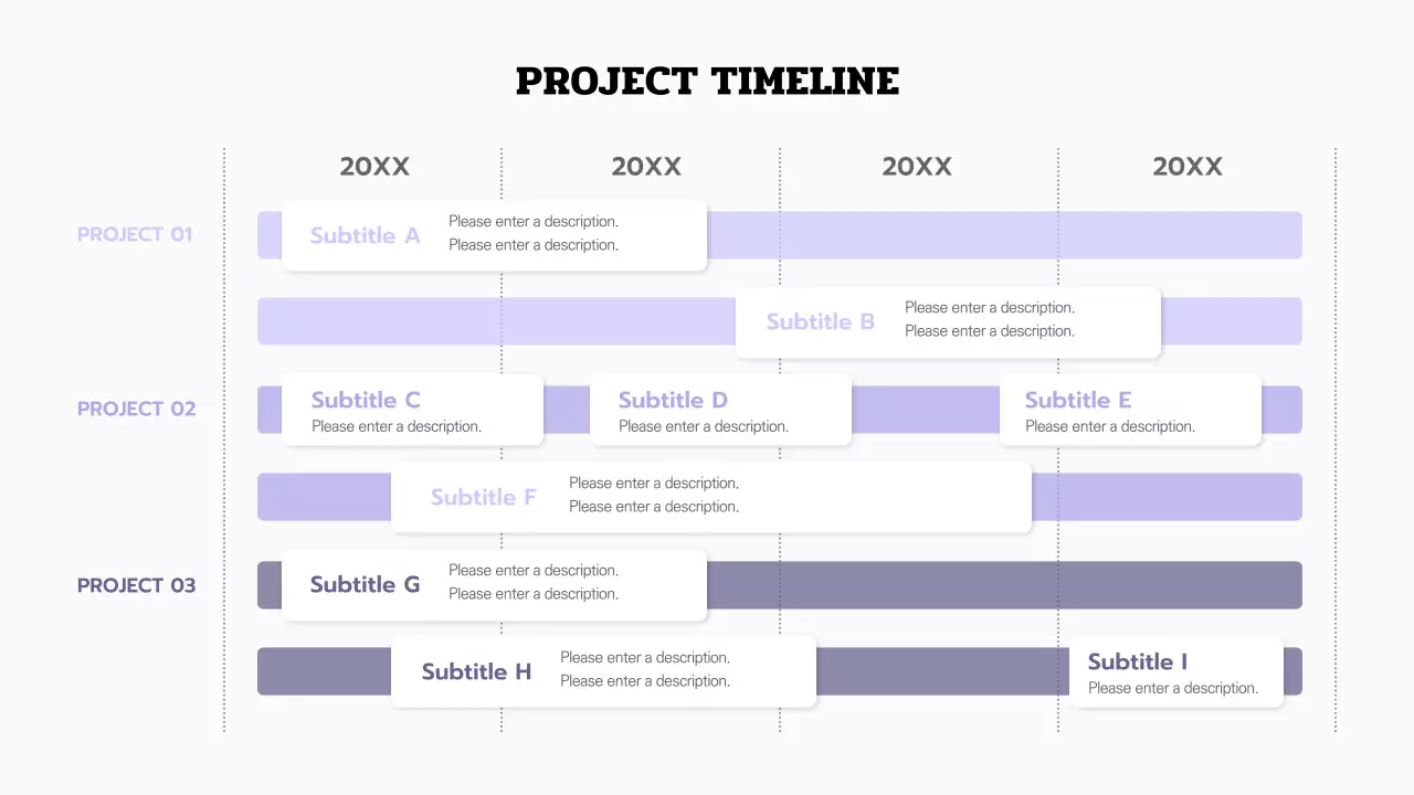 White Minimal Project Schedule Infographic