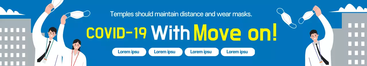 blue illustration clean corona