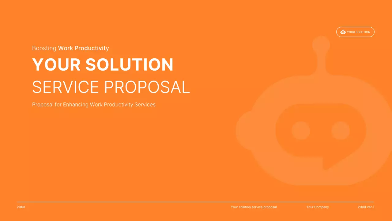 Apresentação da proposta de serviço Blue Modern