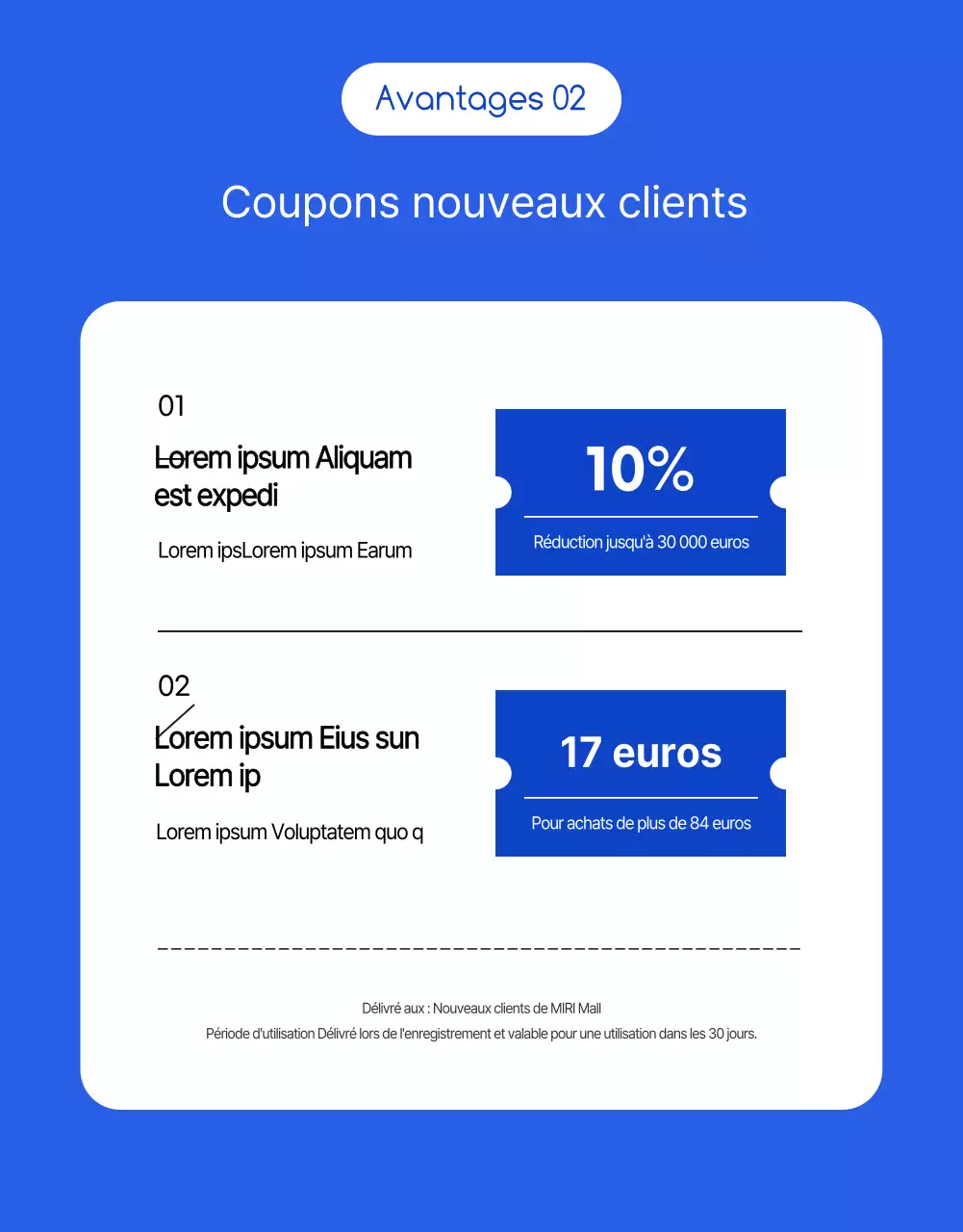 Illustration bleue à lignes épurées vente