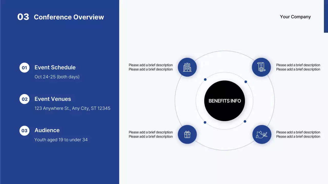 Bài thuyết trình hướng dẫn Hội nghị chuyên nghiệp Blue