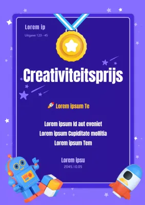 Paarse Schattige Ruimte Illustratie Kleuterschool Lijst