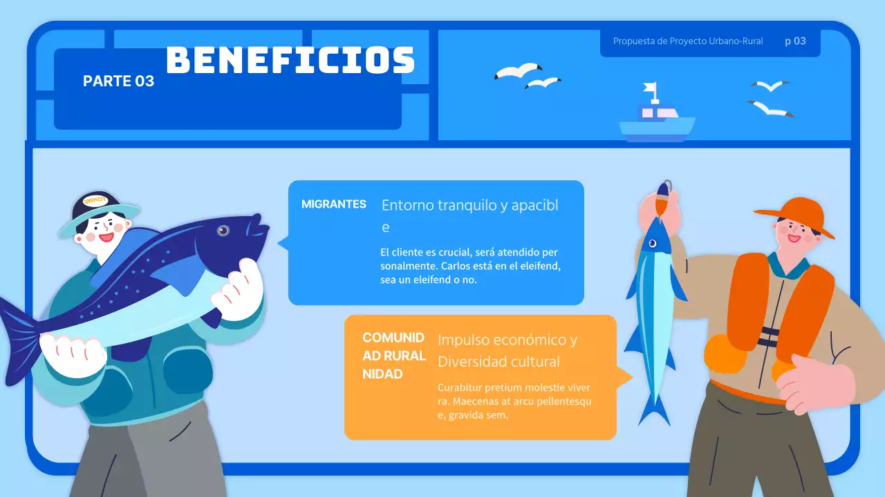 Azul claro lindo juguete estilo aldea agrícola propuesta de negocio