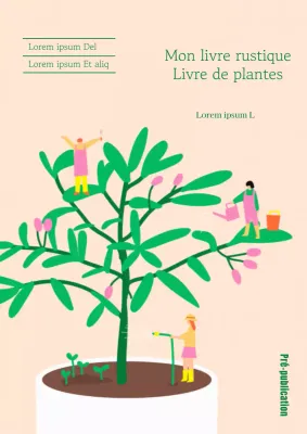 Que contient ce joli livre de flore verte ?