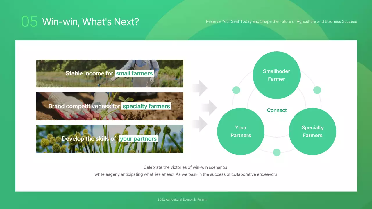 Green Modern Agriculture Event Presentation