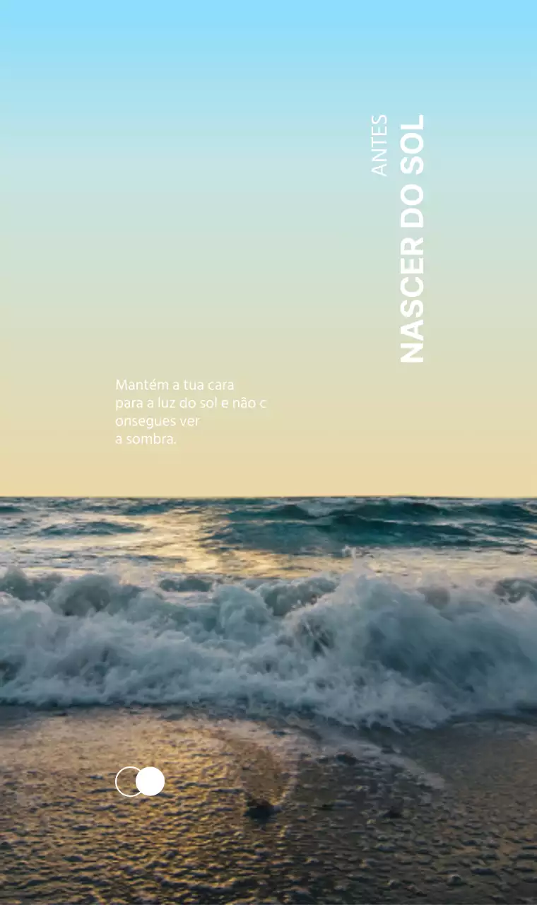 Conceito emocional com praias deslumbrantes e texto sensual em gradientes