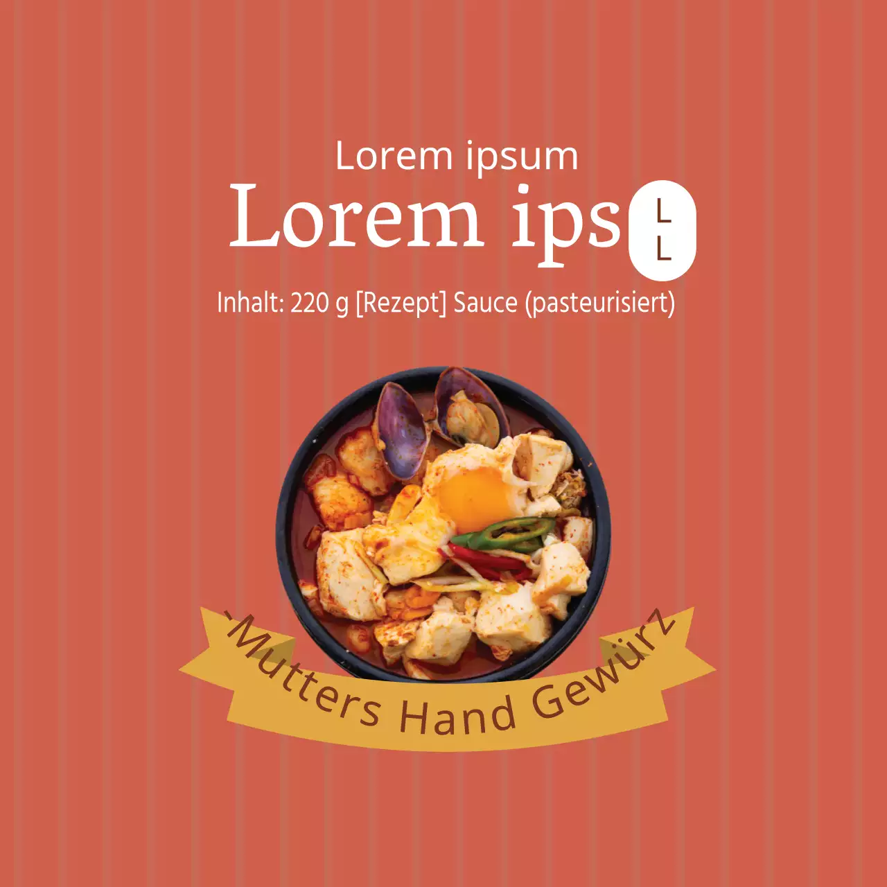 Vintage Food Tomatensoße Gewürzetikett