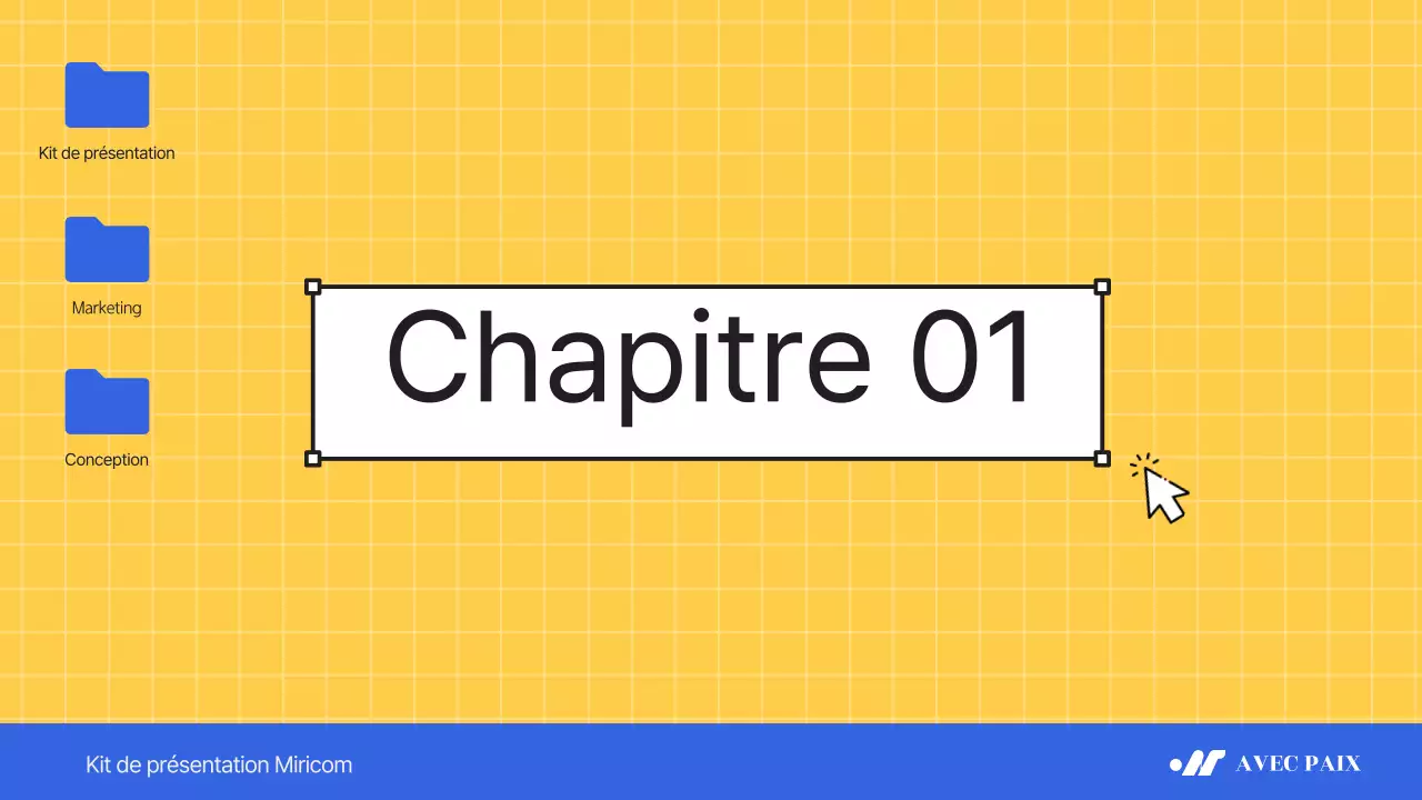 Un simple papier à en-tête bleu et jaune