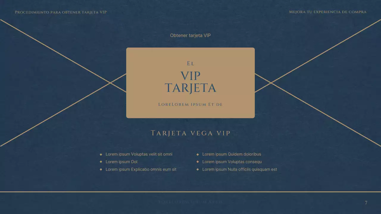 Un lujoso club VIP de grandes almacenes en rojo y azul marino