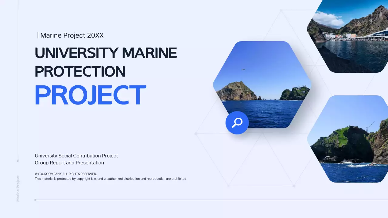 Presentasi Laut Modern Biru