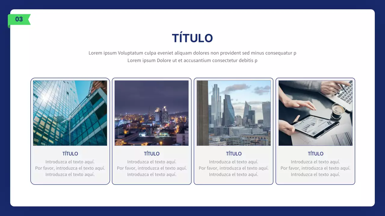 Informe de ilustración empresarial limpio en azul marino