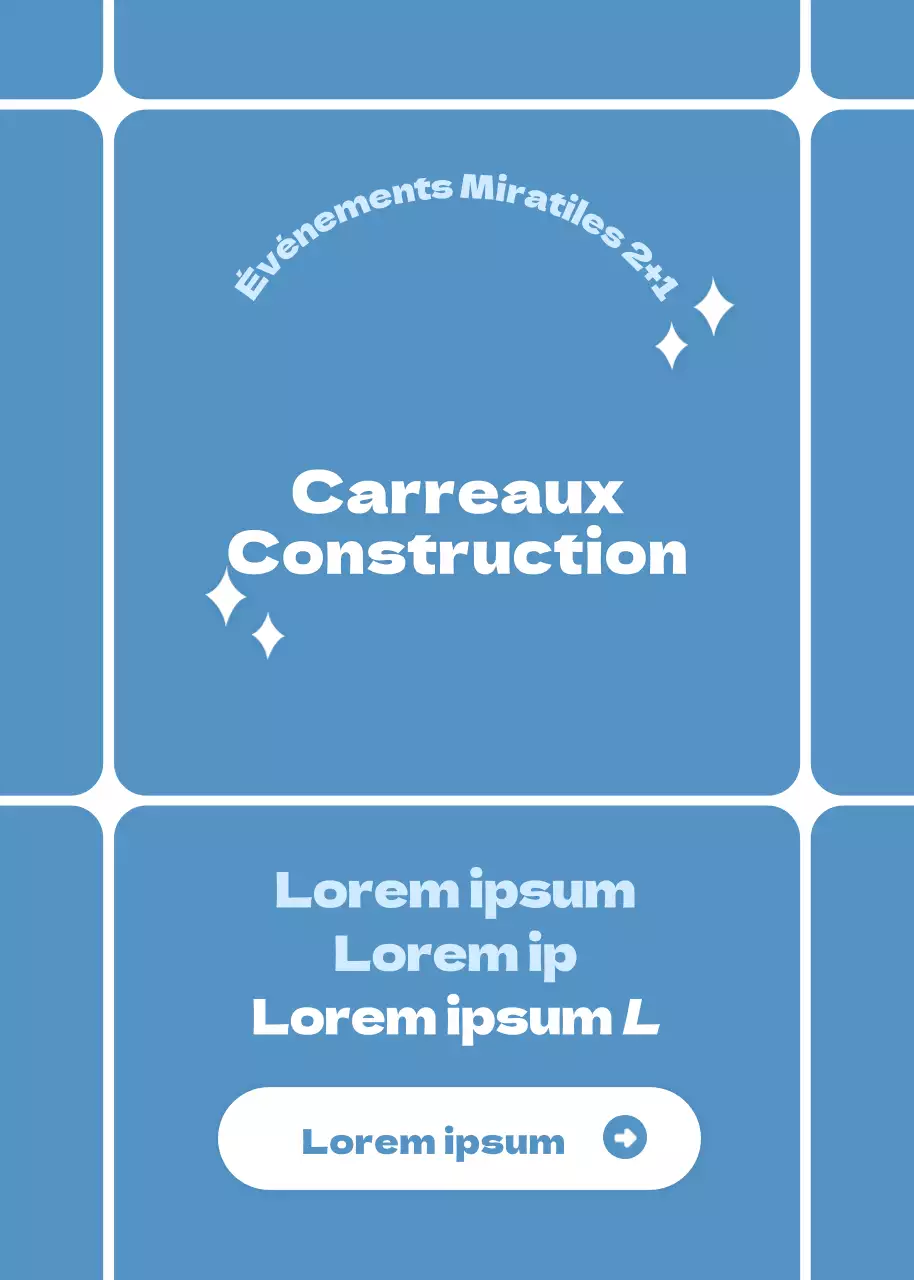 Evénement sur le thème des carreaux bleus et propres