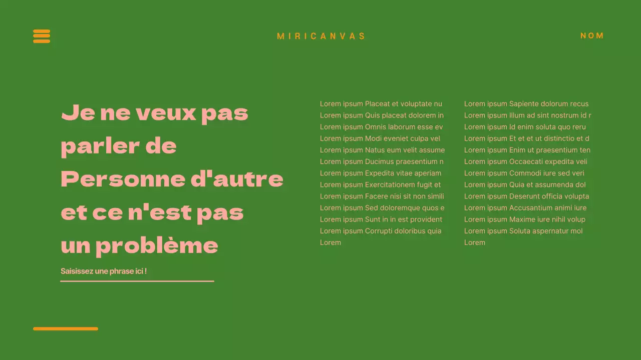 Des présentations uniques