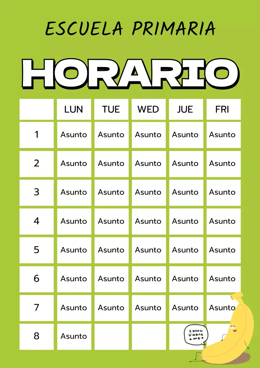 Horario escolar 03