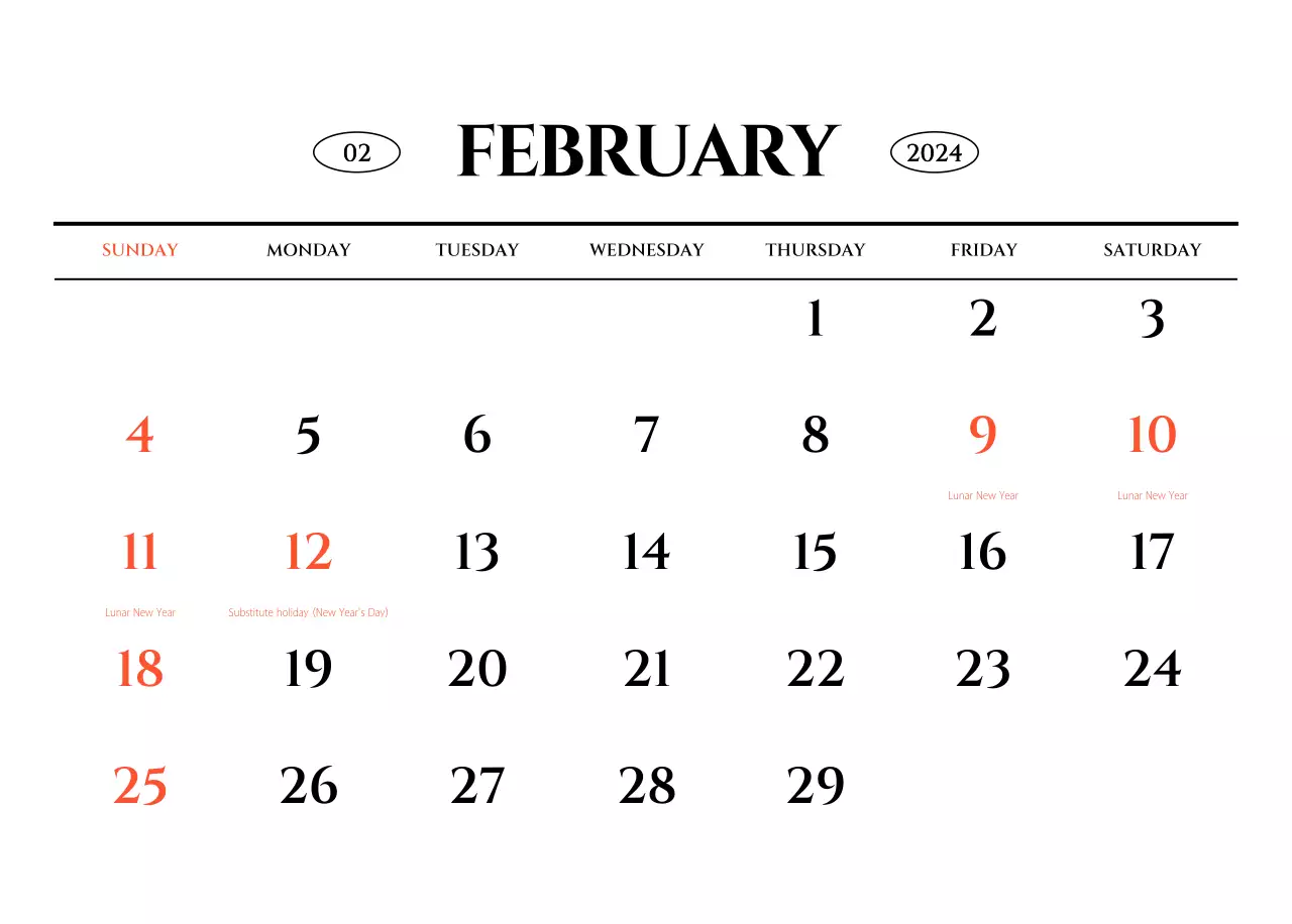 Simple style wall calendar with black and white emotional travel photography concept