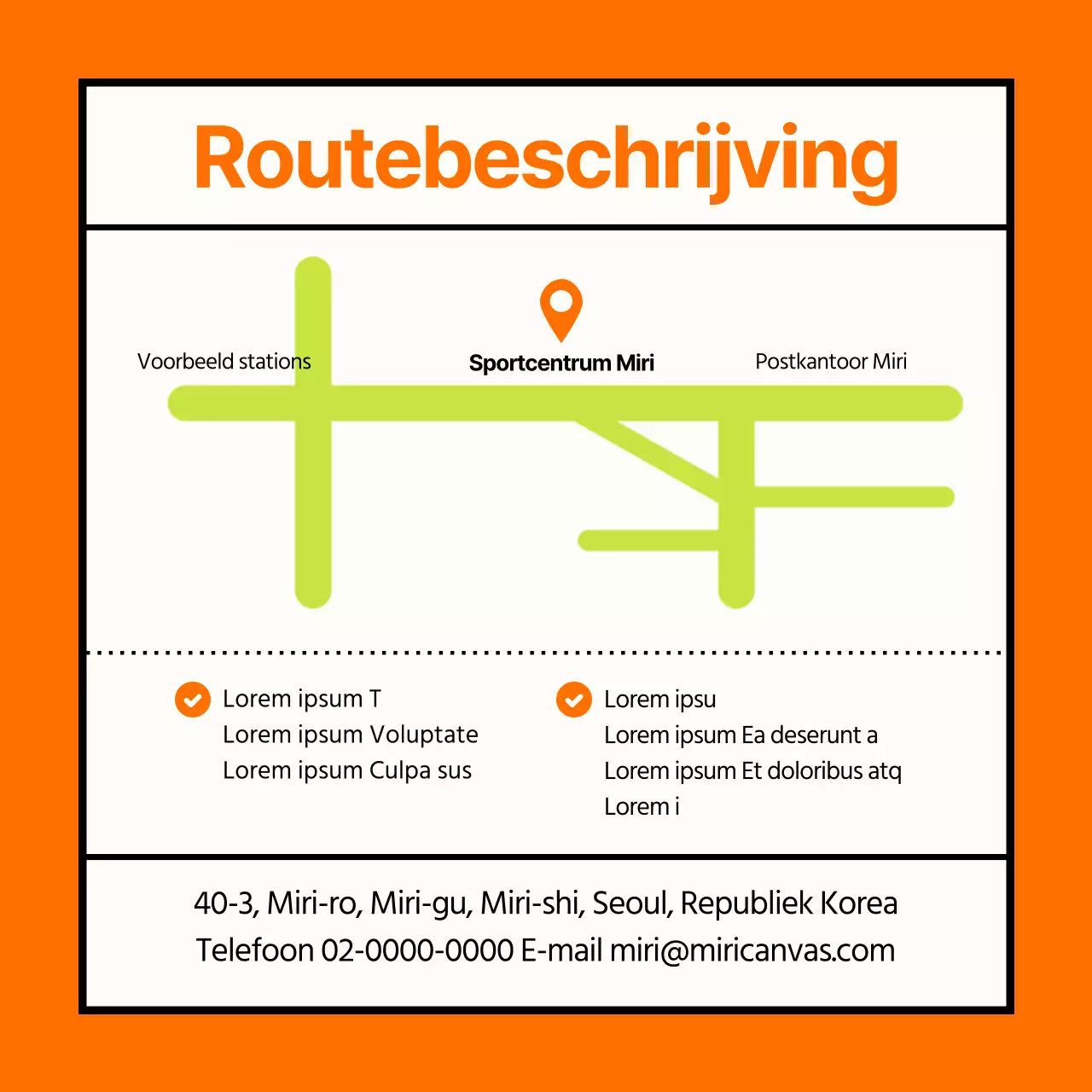 Lidmaatschap promoten met een oranje, modern sportcentrum